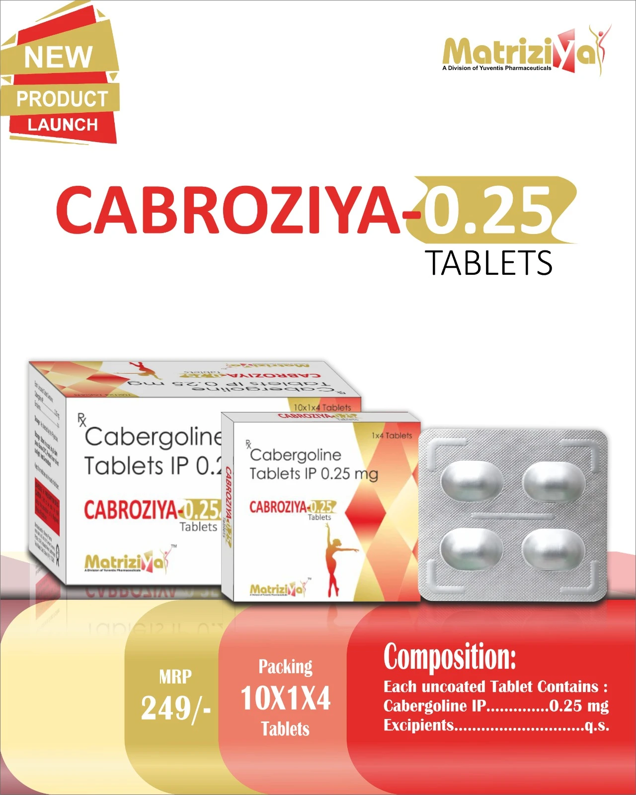 Cabergoline-0.25mg-tablets